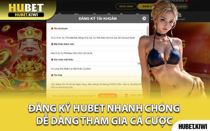 Đăng Ký Hubet Nhanh Chóng - Dễ Dàng Tham Gia Cá Cược